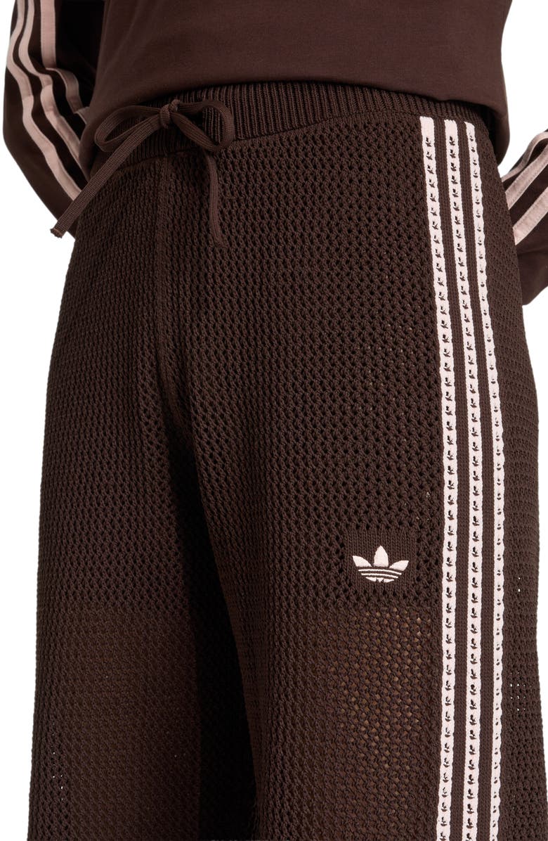 adidas Originals Firebird Open Knit Track Pants, Alternate, color, Aurora Coffee/ /