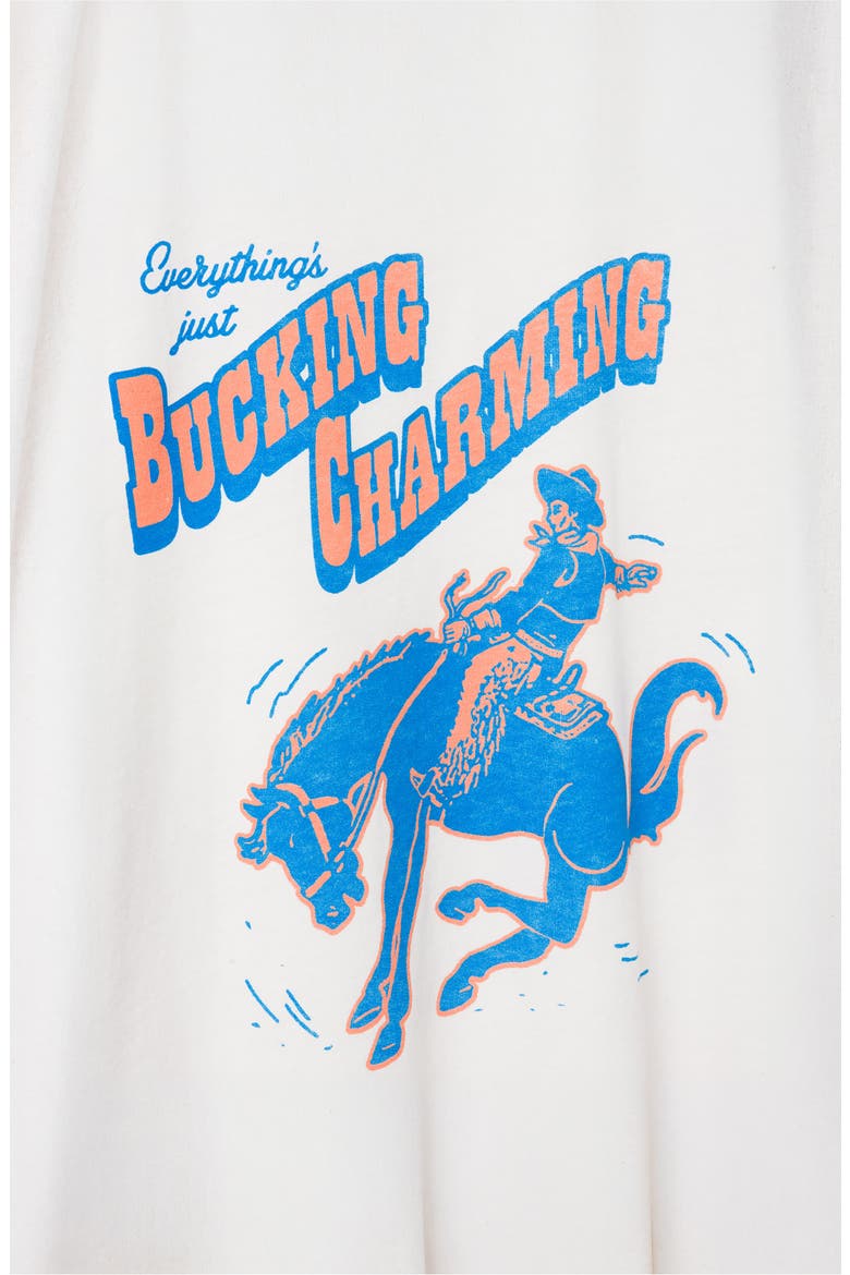 Bucking Charming Cotton Graphic T-Shirt, Alternate, color, BIRCH