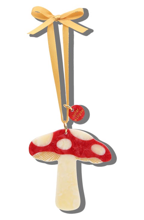 Hand Painted Mushroom Ornament