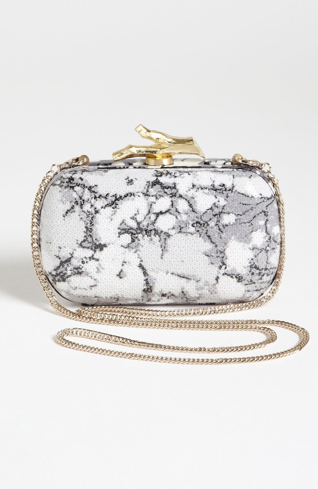Diane von Furstenberg 'Lytton' Sequin Clutch, Alternate, color, 