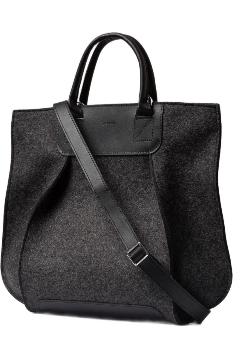 Graf Lantz Frankie Merino Wool Tote, Main, color, Charcoal Black