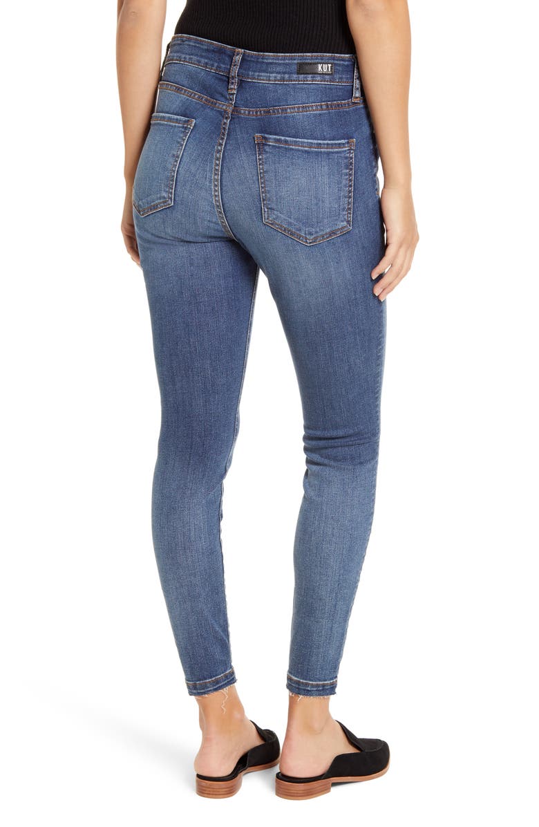 KUT from the Kloth Donna High Waist Ankle Skinny Jeans, Alternate, color,