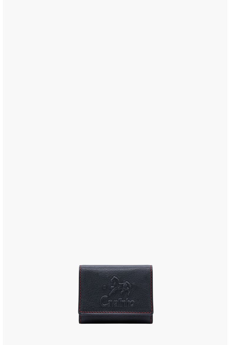 Navy Line Trifold Leather Wallet 539, Main, color, Navy