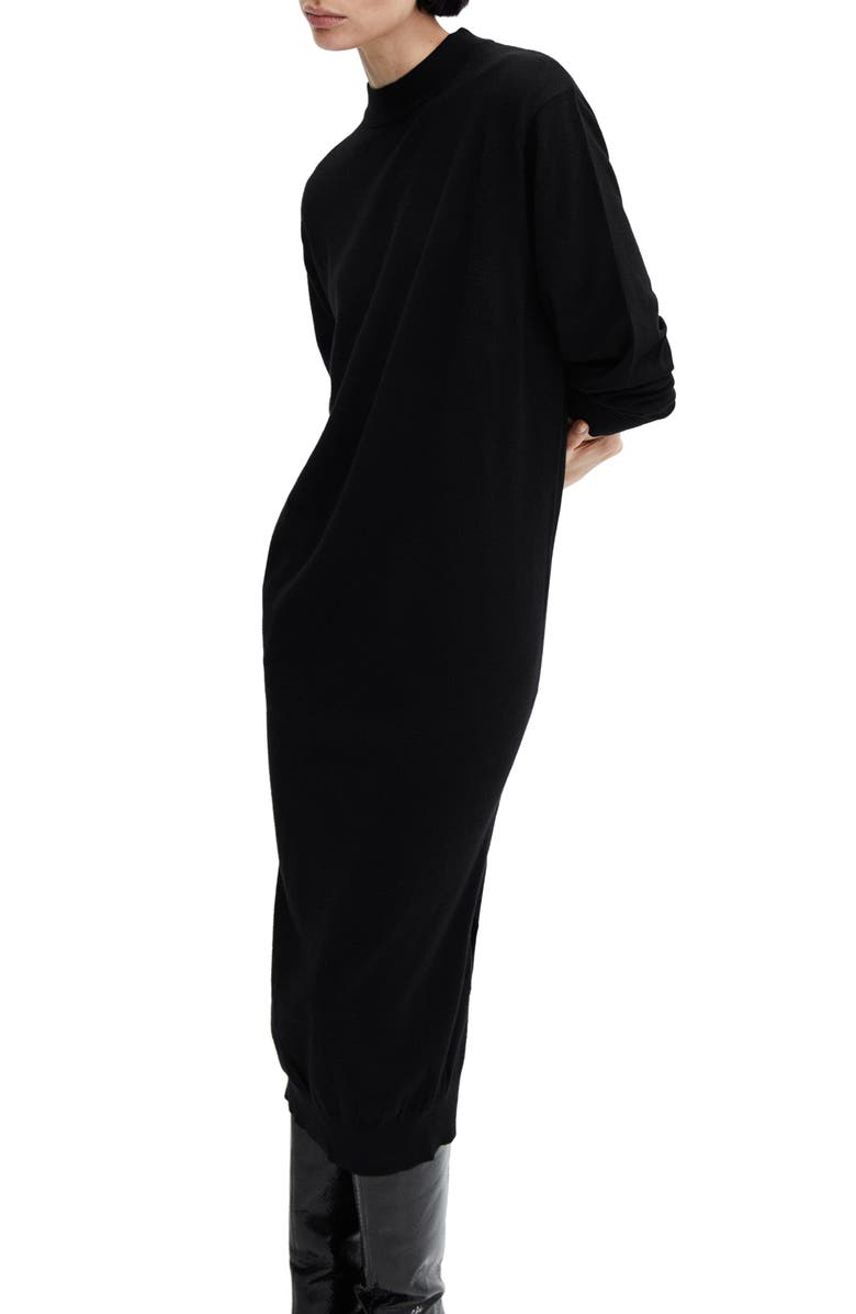 MANGO Oversize Long Sleeve Midi Sweater Dress, Alternate, color,