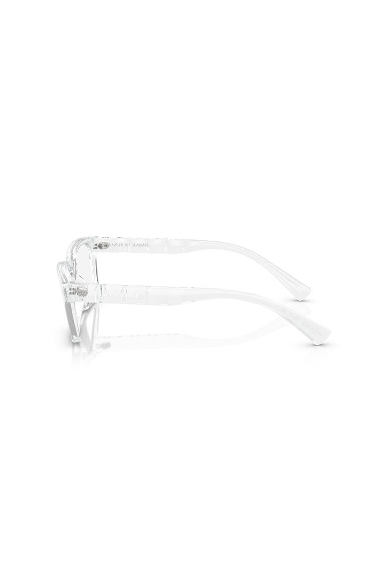 55mm Rectangle optical glasses, Alternate, color, Transparent