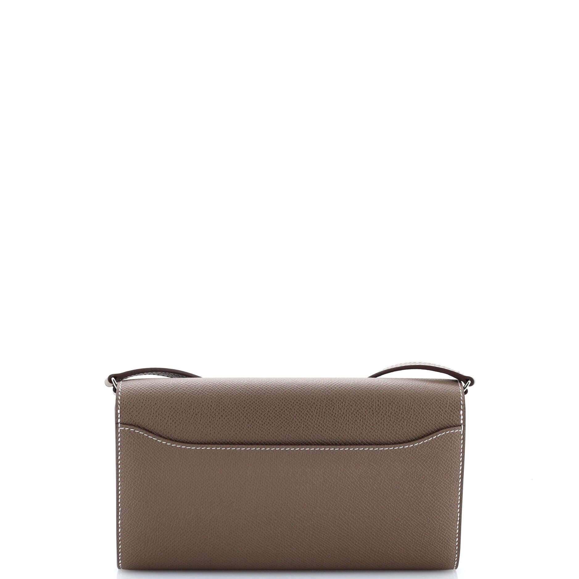 Pre-Owned Hermes Constance To Go Wallet Epsom, Alternate, color, 