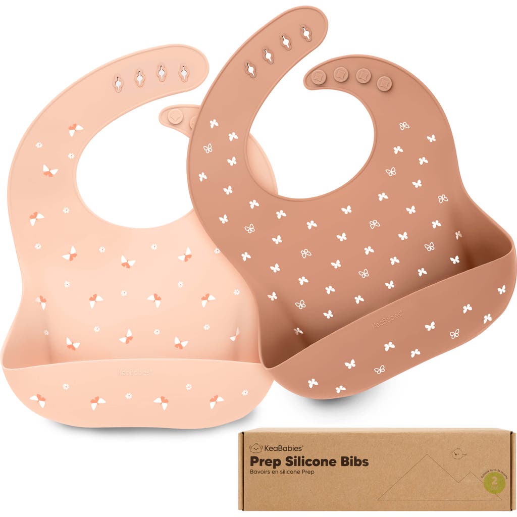 Keababies Prep Silicone Bibs In Multi