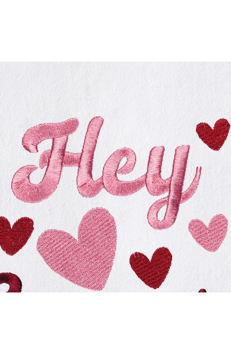 C&F Home Hey Sugar St. Valentines Kitchen and Bathroom Embroidered Hand Towel, Alternate, color, Pink