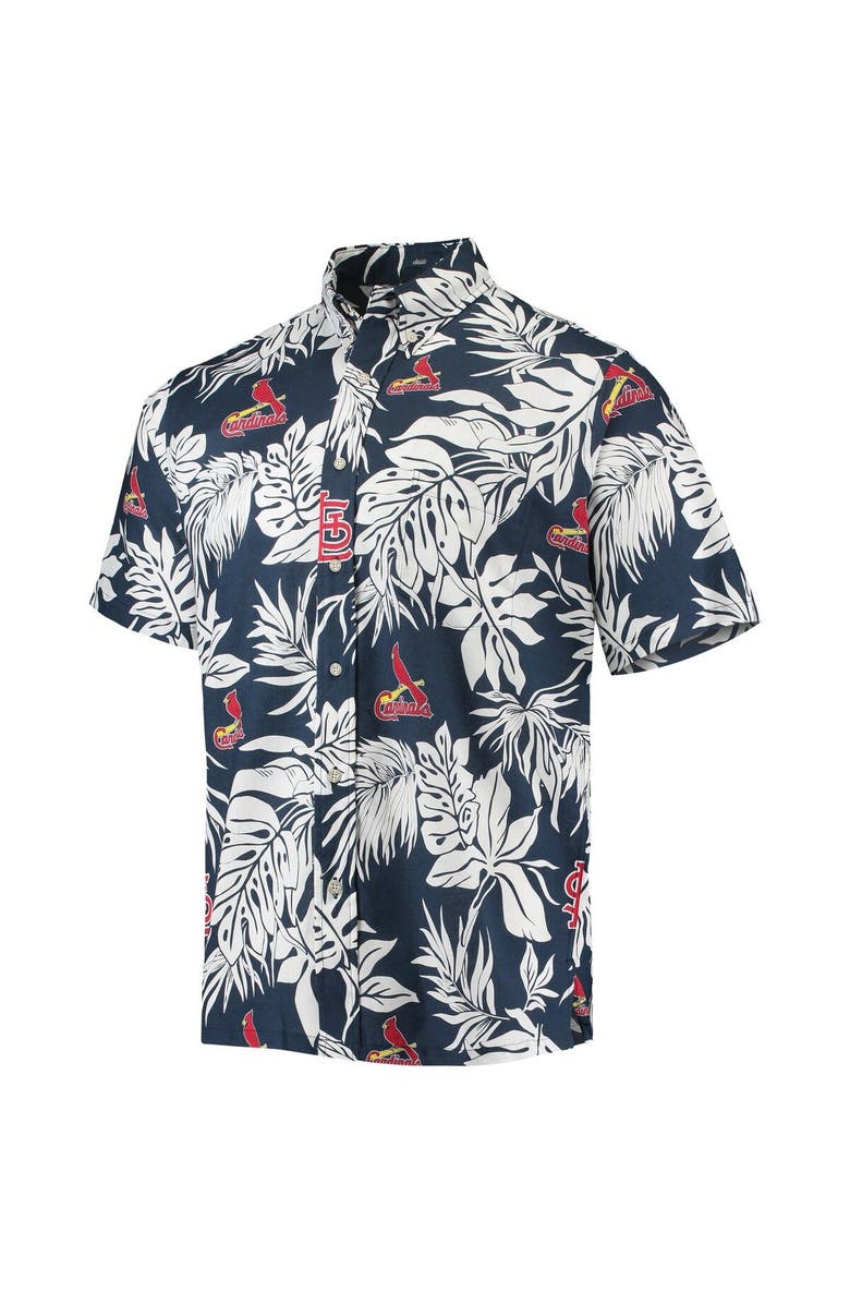 Reyn Spooner Men's Reyn Spooner Navy St. Louis Cardinals Aloha Button-Up Shirt, Alternate, color, Navy
