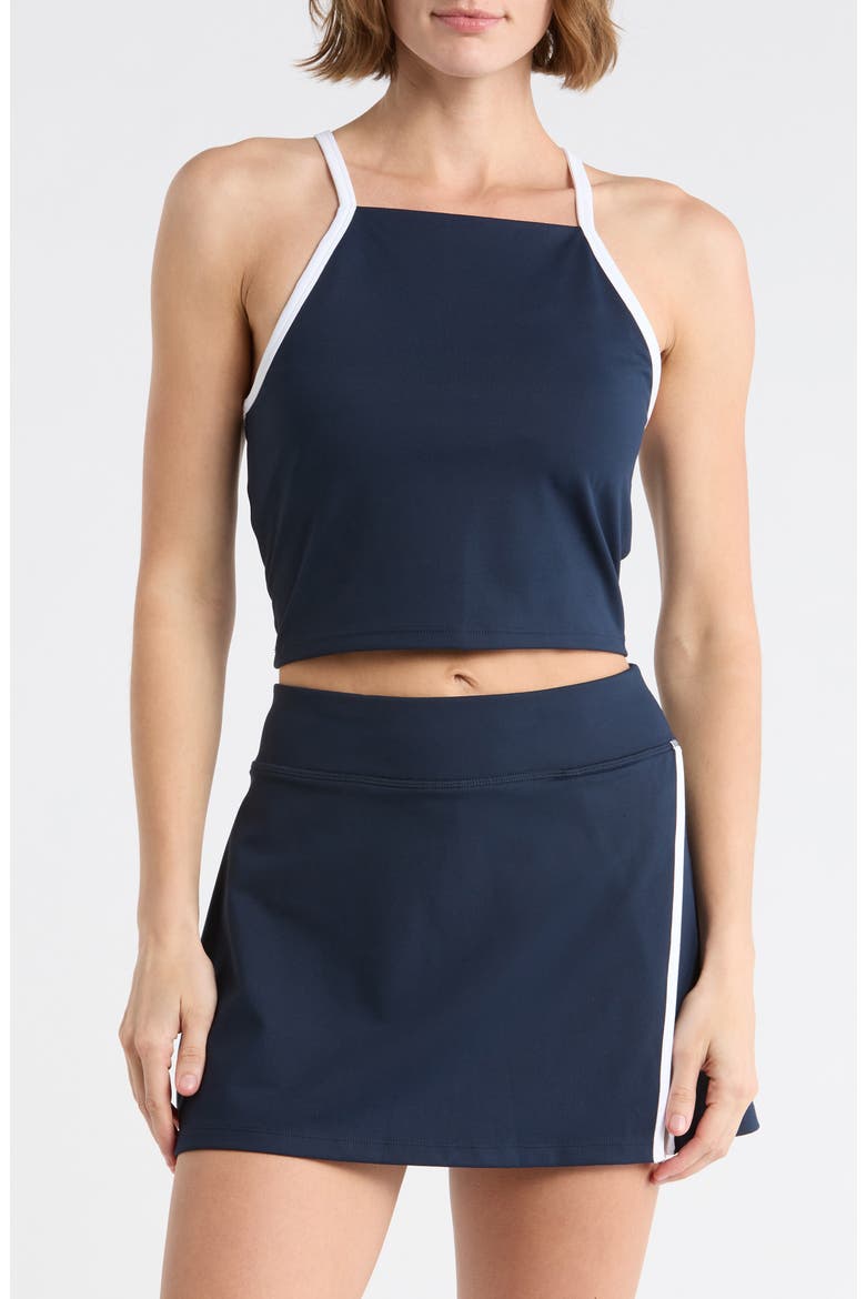 Split Second Racerback Bra Tank, Main, color, NAVY SAPPHIRE