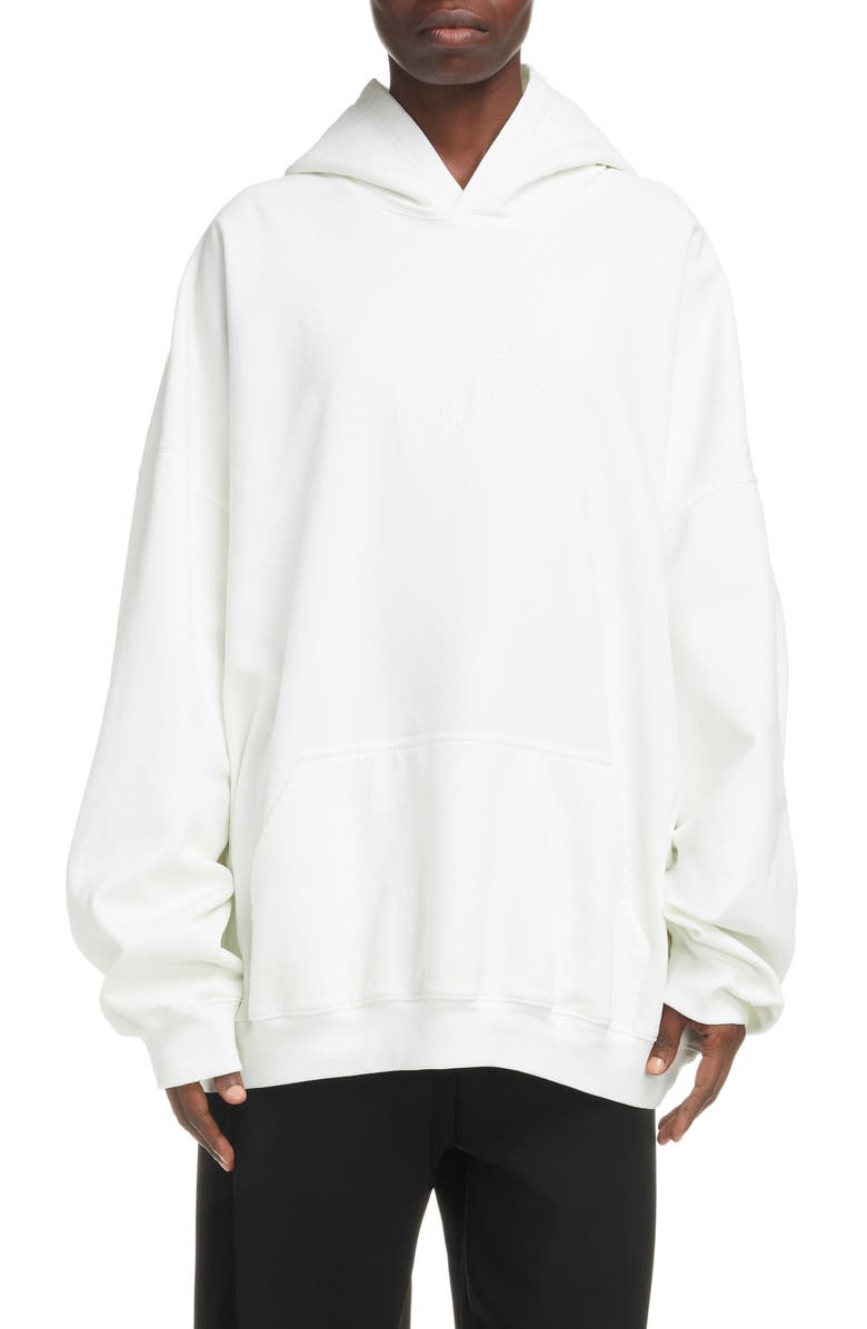 Balenciaga Lion's Laurel Logo Glow in the Dark Oversize Hoodie, Main, color, 