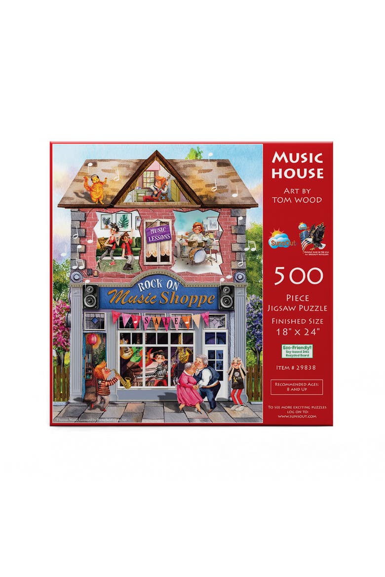 Music House 500 piece Jigsaw Puzzle for Adults, Alternate, color, Multicolor