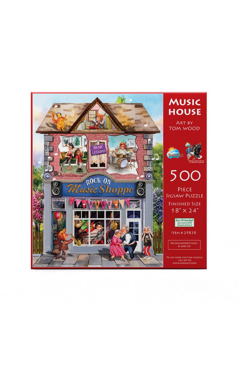 Sunsout Music House 500 piece Jigsaw Puzzle for Adults, Alternate, color, Multicolor