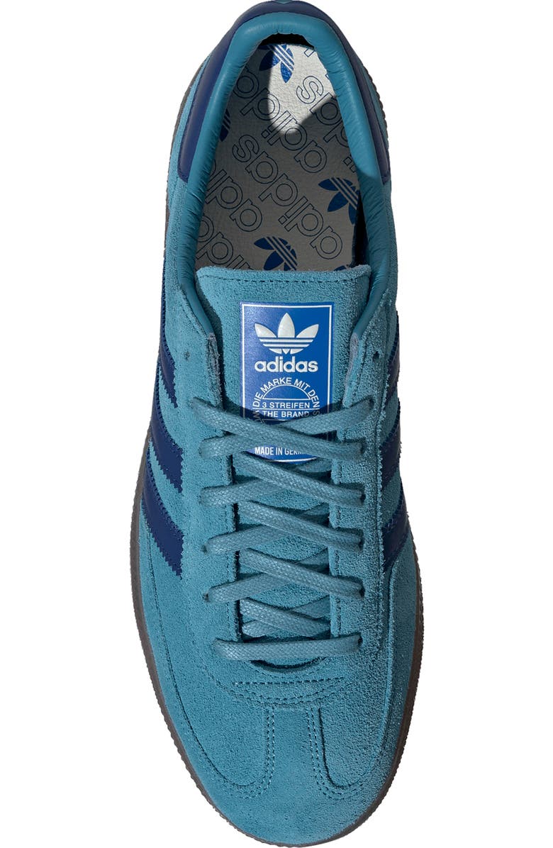 adidas Gender Inclusive Handball Spezial MIG Sneaker, Alternate, color, Tactile Steel/ Royal Blue/ Gum