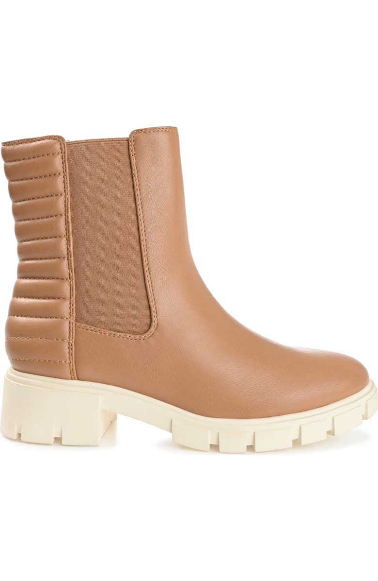 Journee Collection Tatiana Lug Sole Chelsea Boot, Alternate, color, Brown