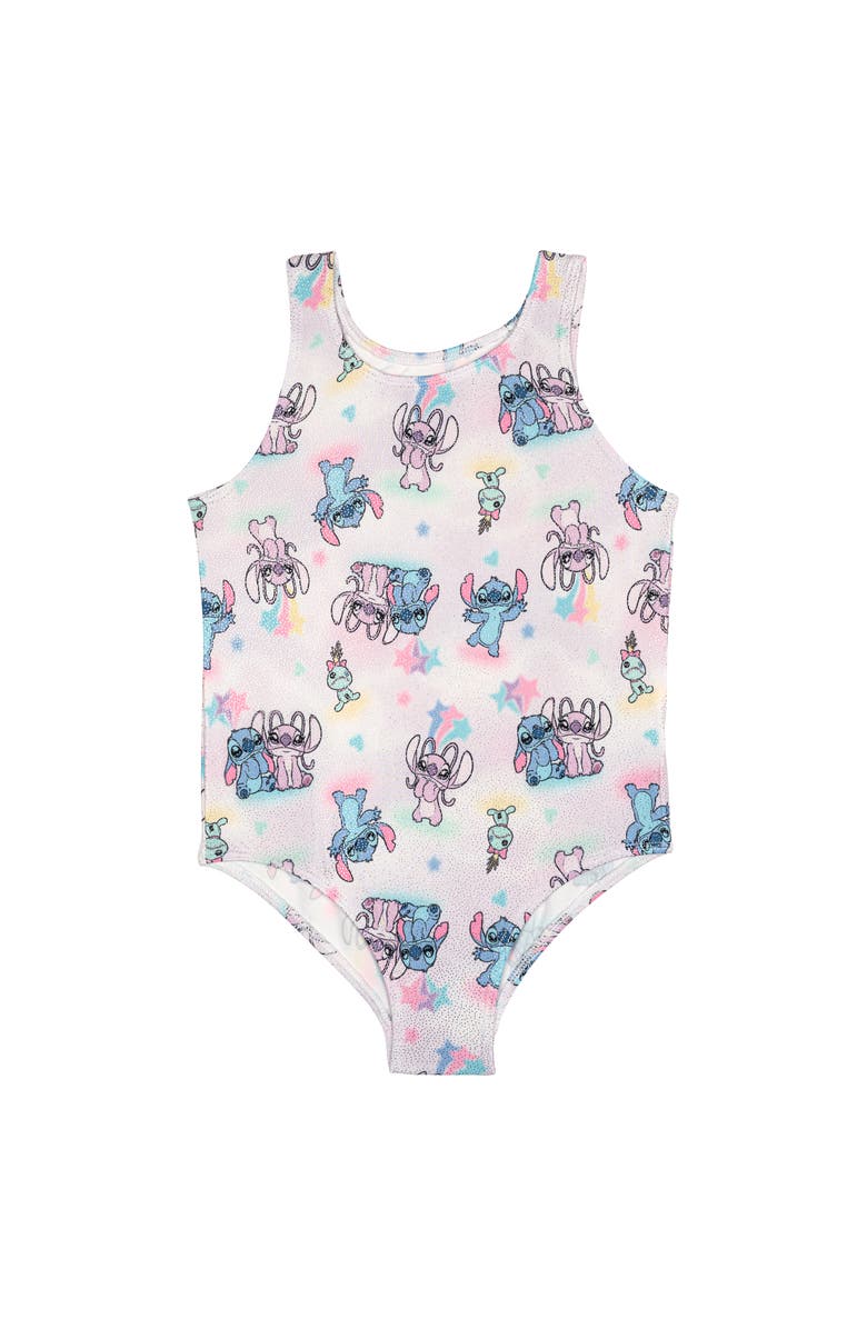 Disney Lilo & Stitch Gymnastics Leotard and Shorts Set, Alternate, color, Pastel Stitch Angel