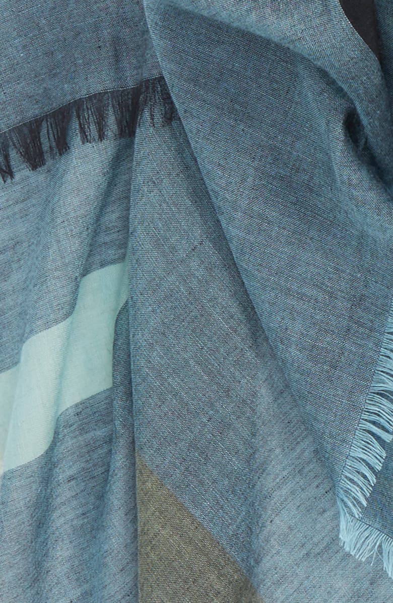 Burberry Mega Check Plaid Square Scarf, Alternate, color, 