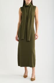 Vince Camuto Scarf Neck Sweater Dress