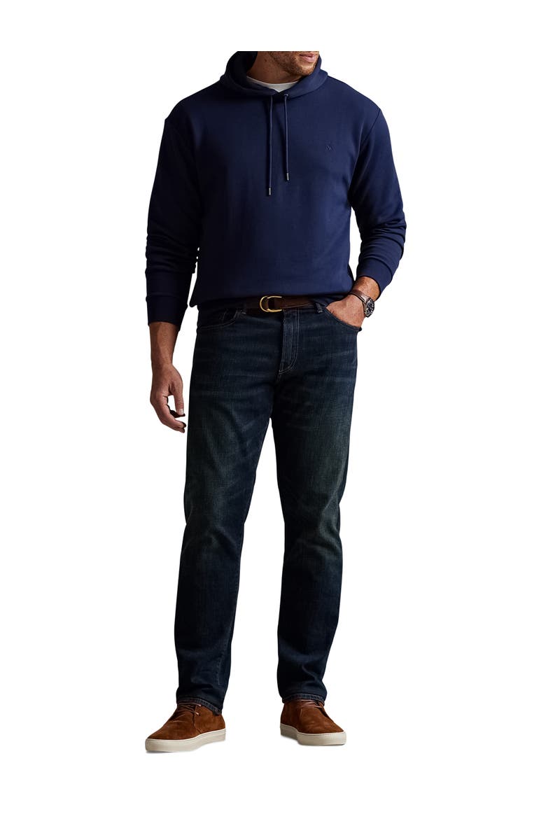 Big & Tall Double-Knit Hoodie, Alternate, color, CRUISE NAVY