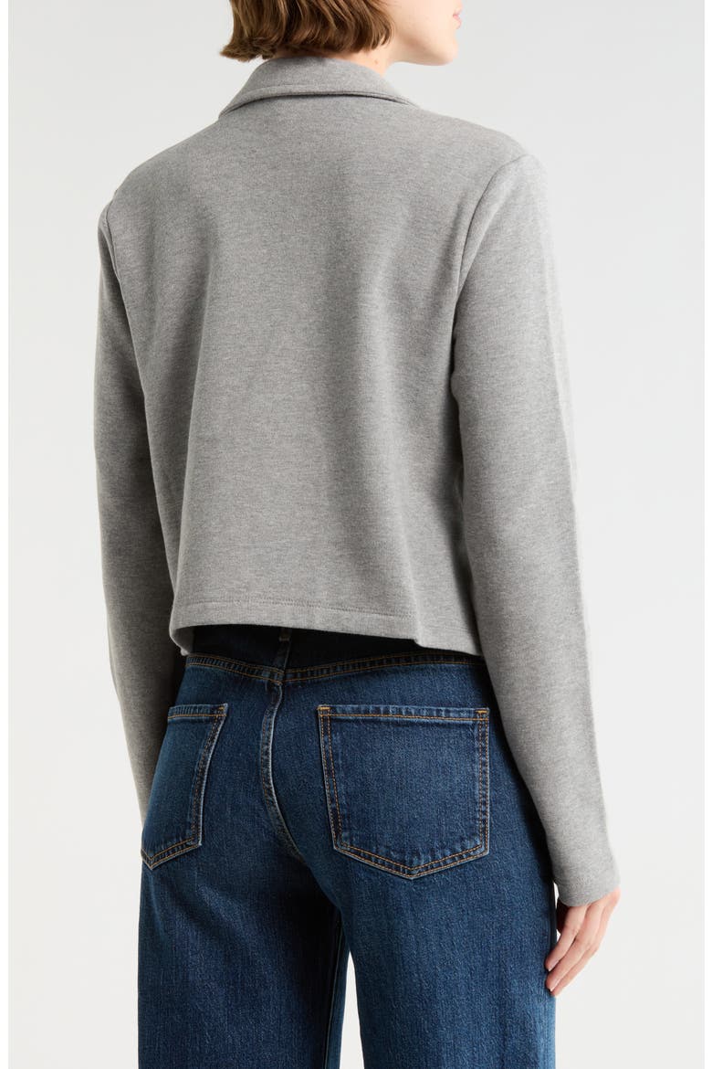 Open Front Blazer Cardigan, Alternate, color, HEATHER FOG GREY