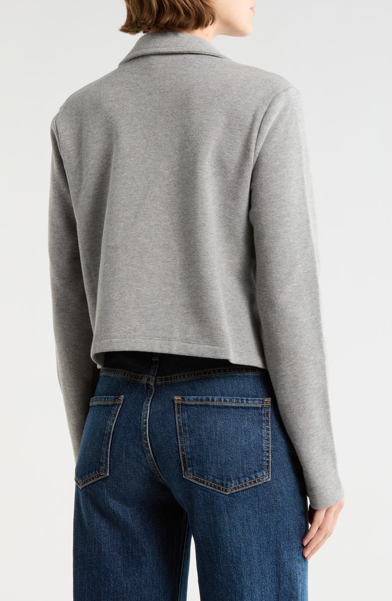 Splendid Open Front Blazer Cardigan, Alternate, color, Heather Fog Grey