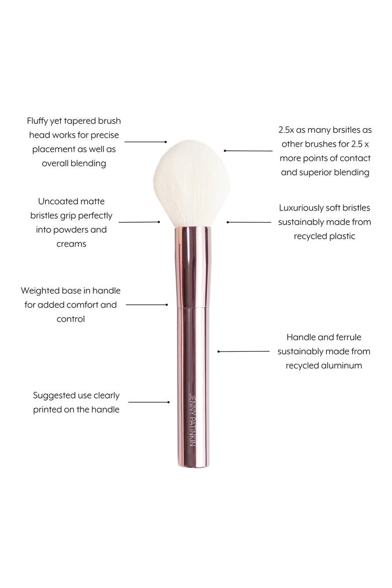 Sustainable Luxury Powder/Bronzer Brush, Alternate, color, ROSE GOLD