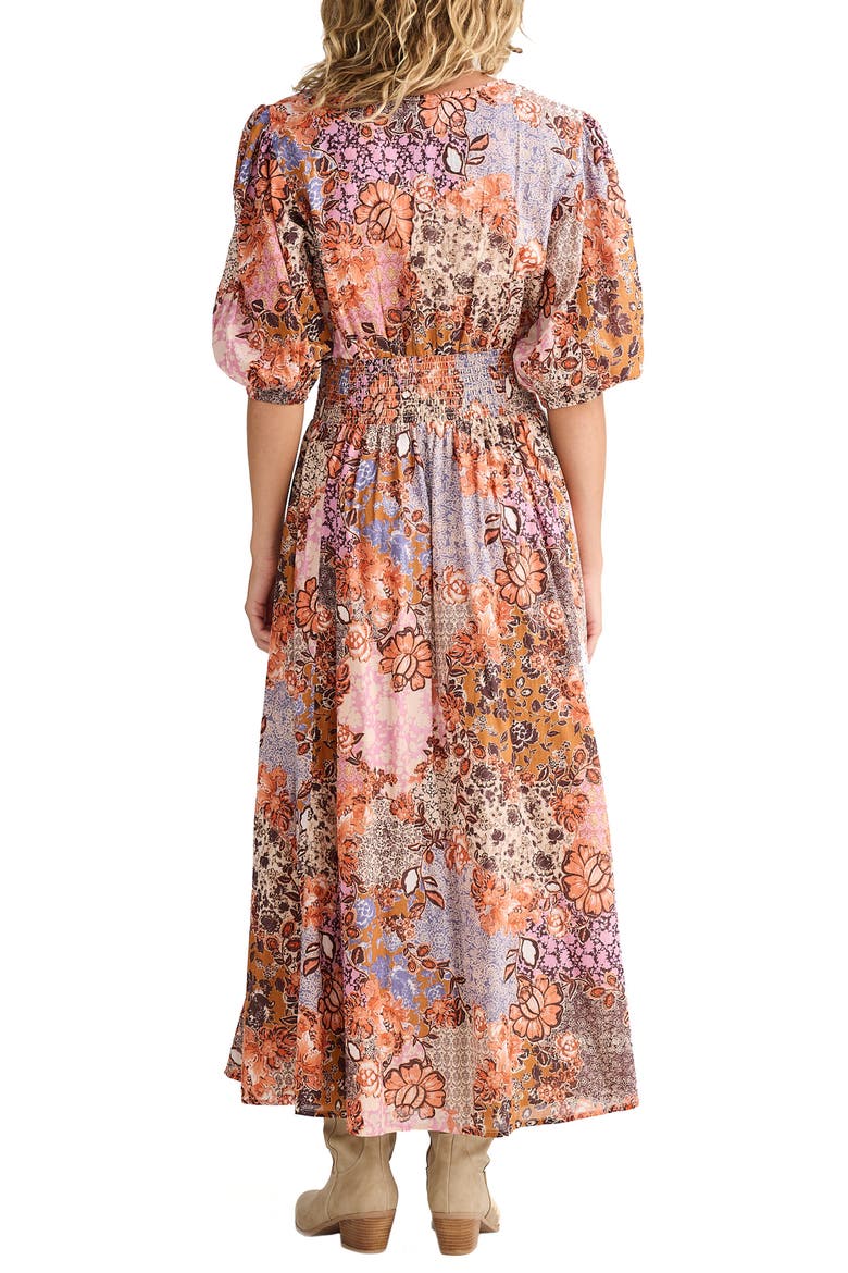 Halo Floral Patchwork Maxi Dress, Alternate, color, DREAM WEAVER