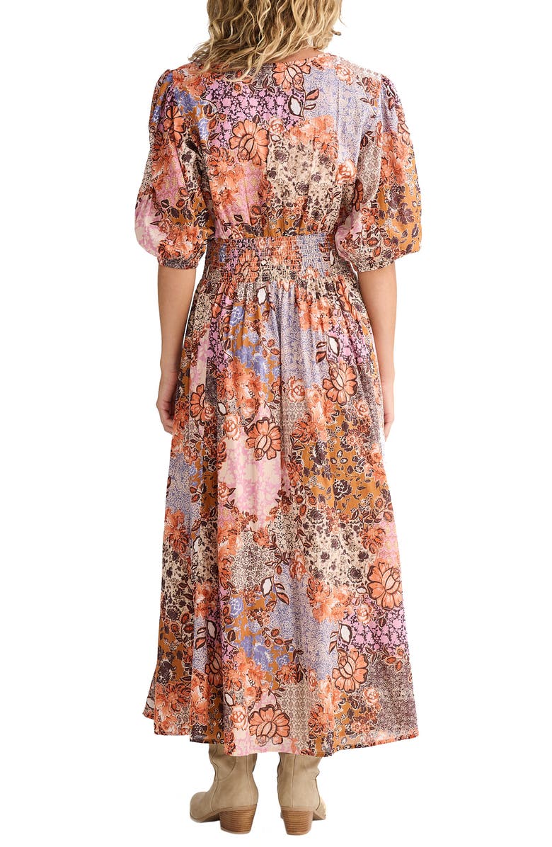 Talisman the Label Halo Floral Patchwork Maxi Dress, Alternate, color, Dream Weaver