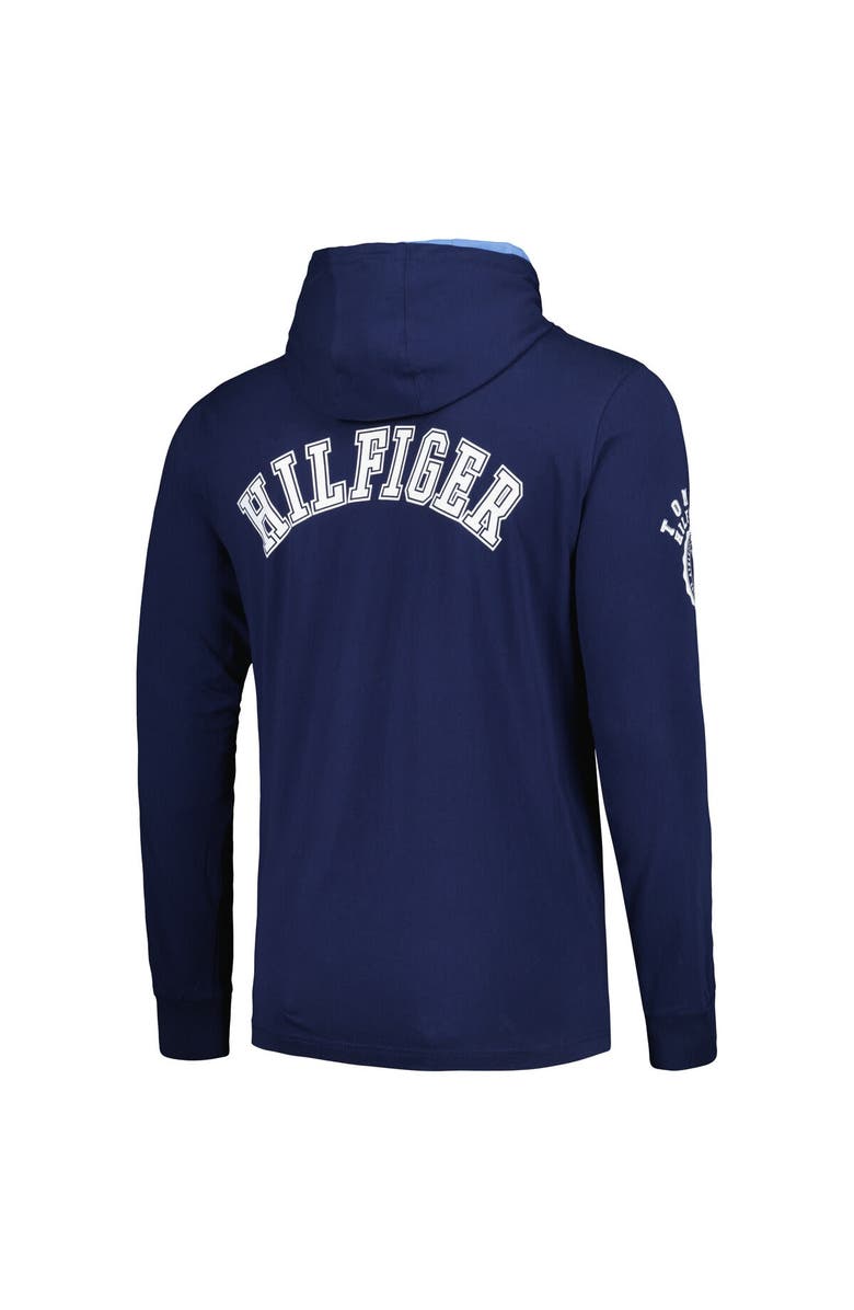 Tommy Hilfiger Men's Tommy Hilfiger Navy Tennessee Titans Morgan Long Sleeve Hoodie T-Shirt, Alternate, color, Navy