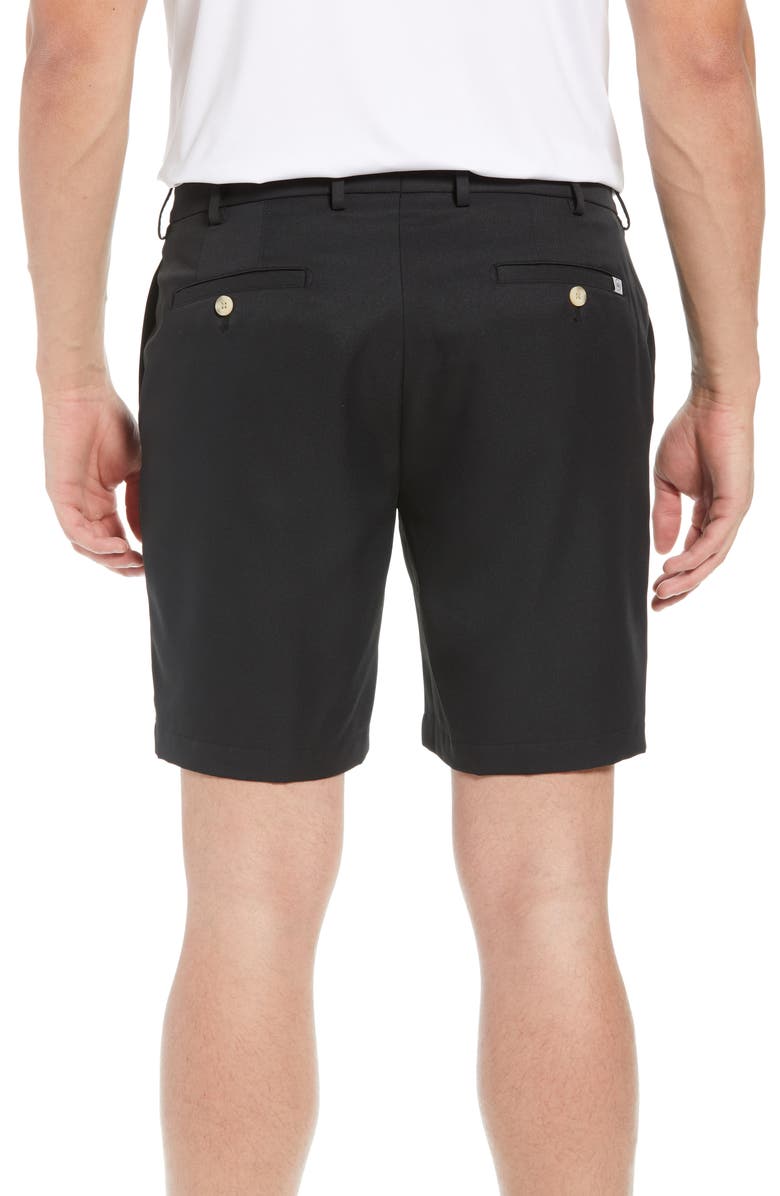 Peter Millar Salem High Drape Performance Shorts, Alternate, color, Black