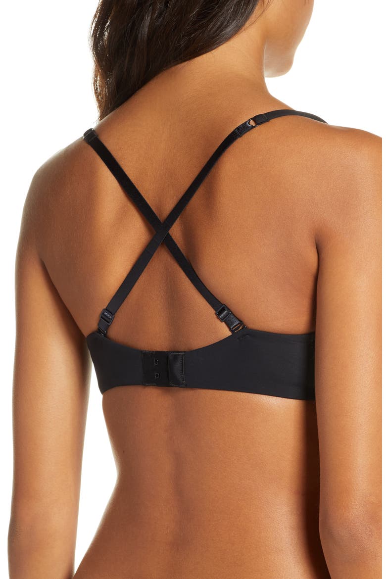 True & Co. True Body Convertible Underwire T-Shirt Bra, Alternate, color, BLACK