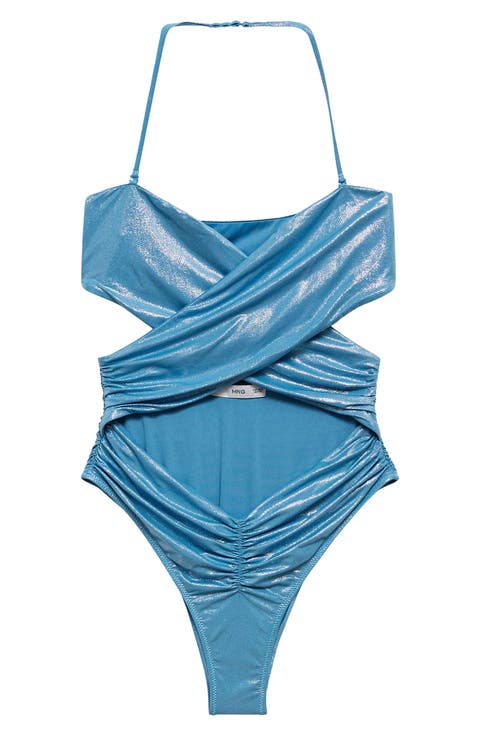 Ruched Cutout One-Piece Swimsuit