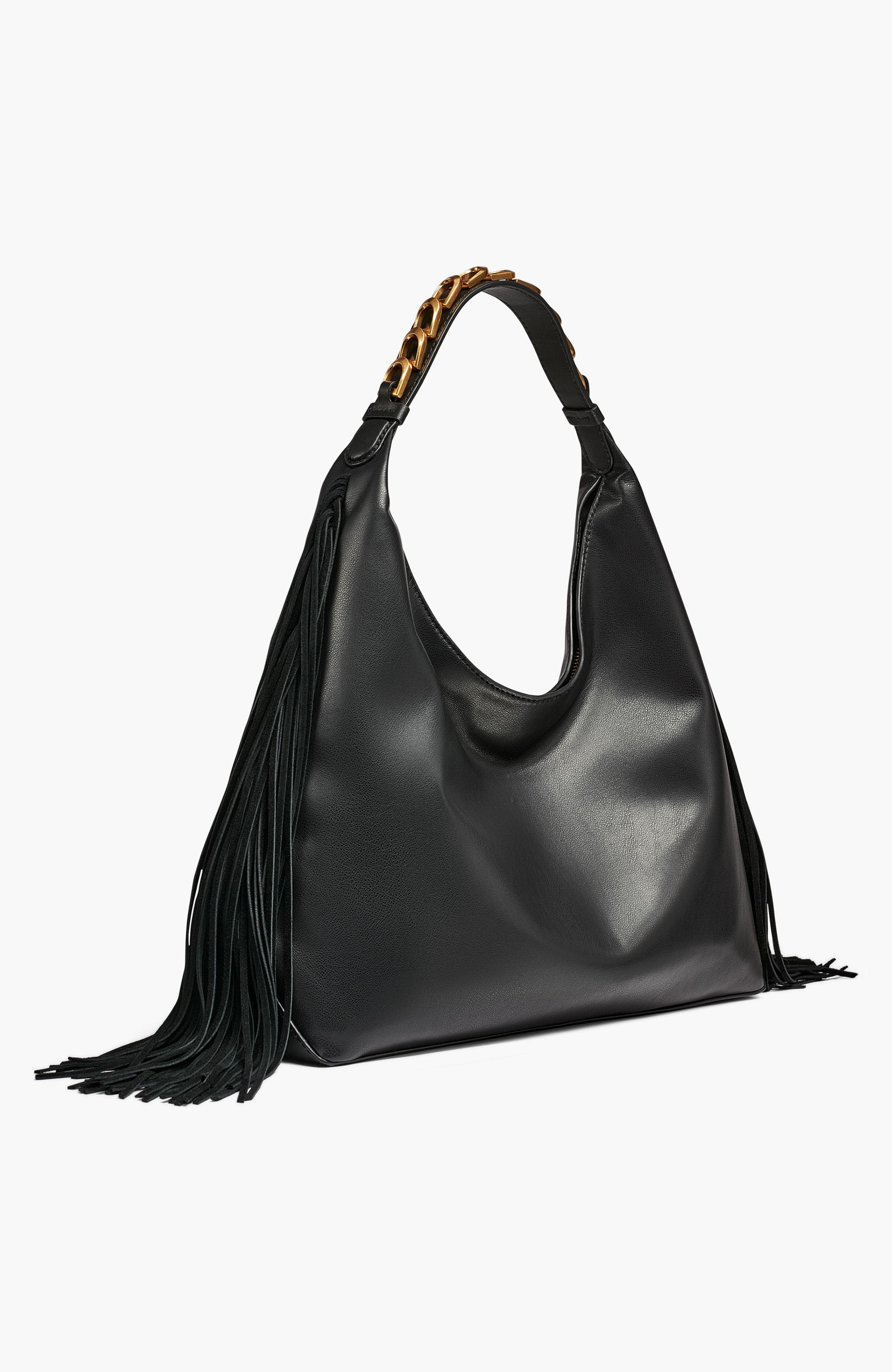 Donna Karan New York Belmore Fringe Small Shoulder, Alternate, color, 