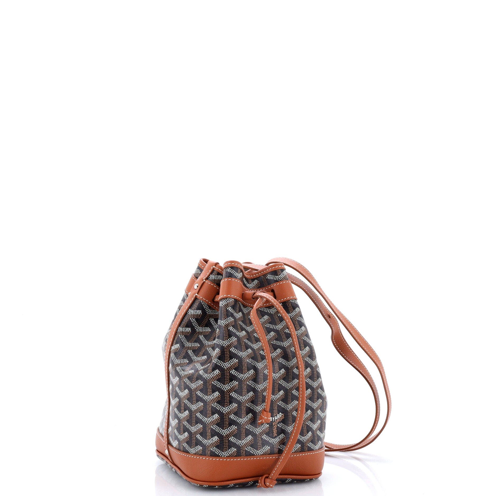 Petit Flot Bucket Bag Coated Canvas PM, Alternate, color, Brown