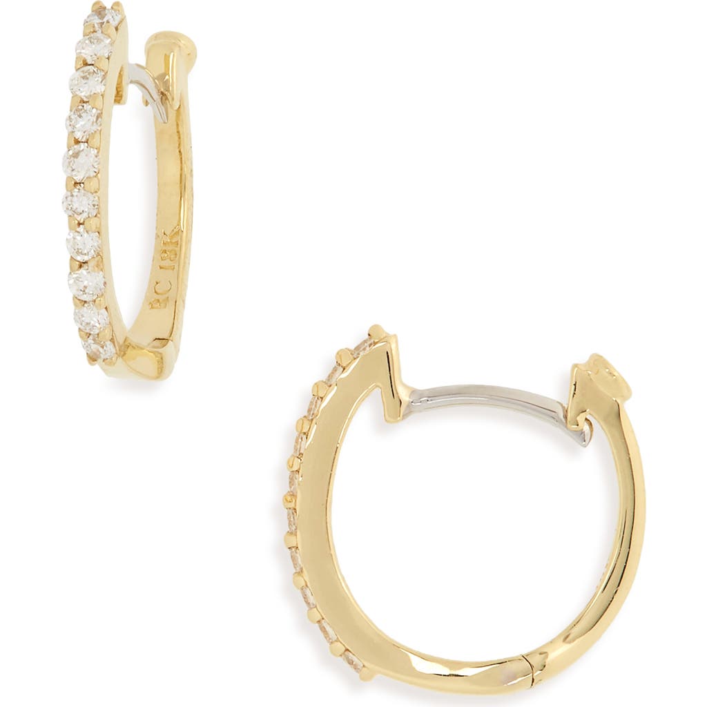 Roberto Coin Diamond Hoop Earrings in Yg  product