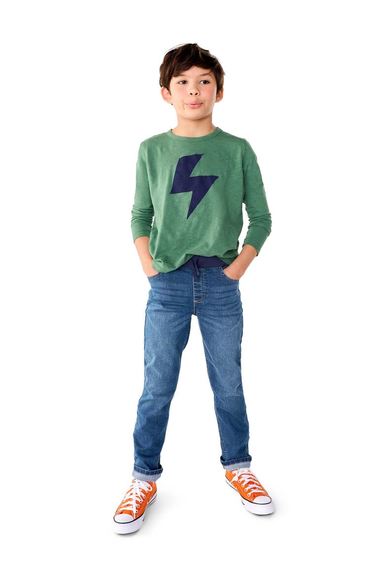 Kids Pull-On Jean, Alternate, color, Classic Wash