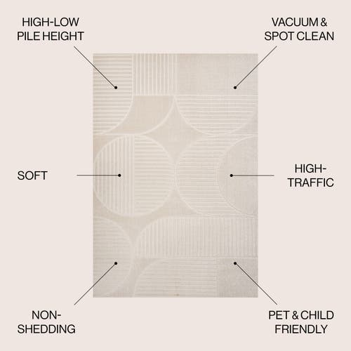 Jonathan Y Nordby Arch Scandi Ivory/cream Area Rug In Ivory/cream