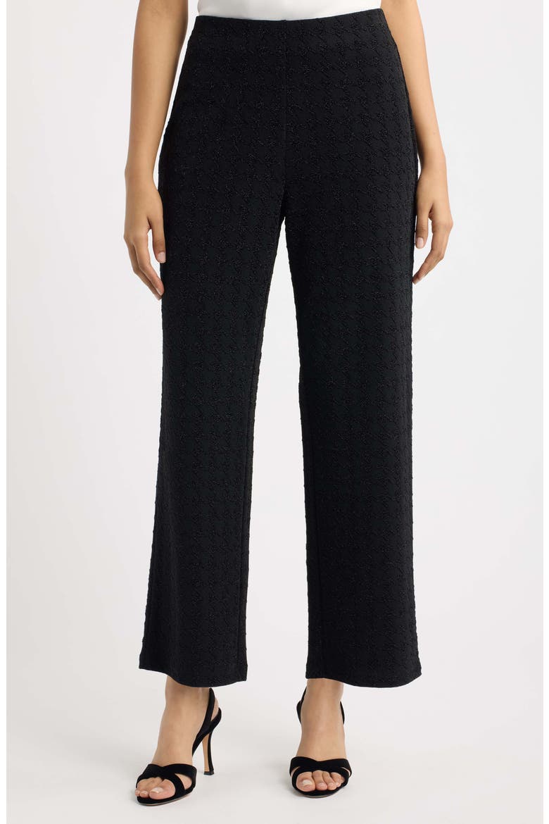 Metallic Wide Leg Pull-On Pants, Main, color, ANNE BLACK