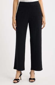 AK ANNE KLEIN Metallic Wide Leg Pull-On Pants