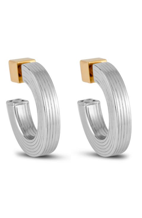 Small Signore Hollow Hoop Earrings