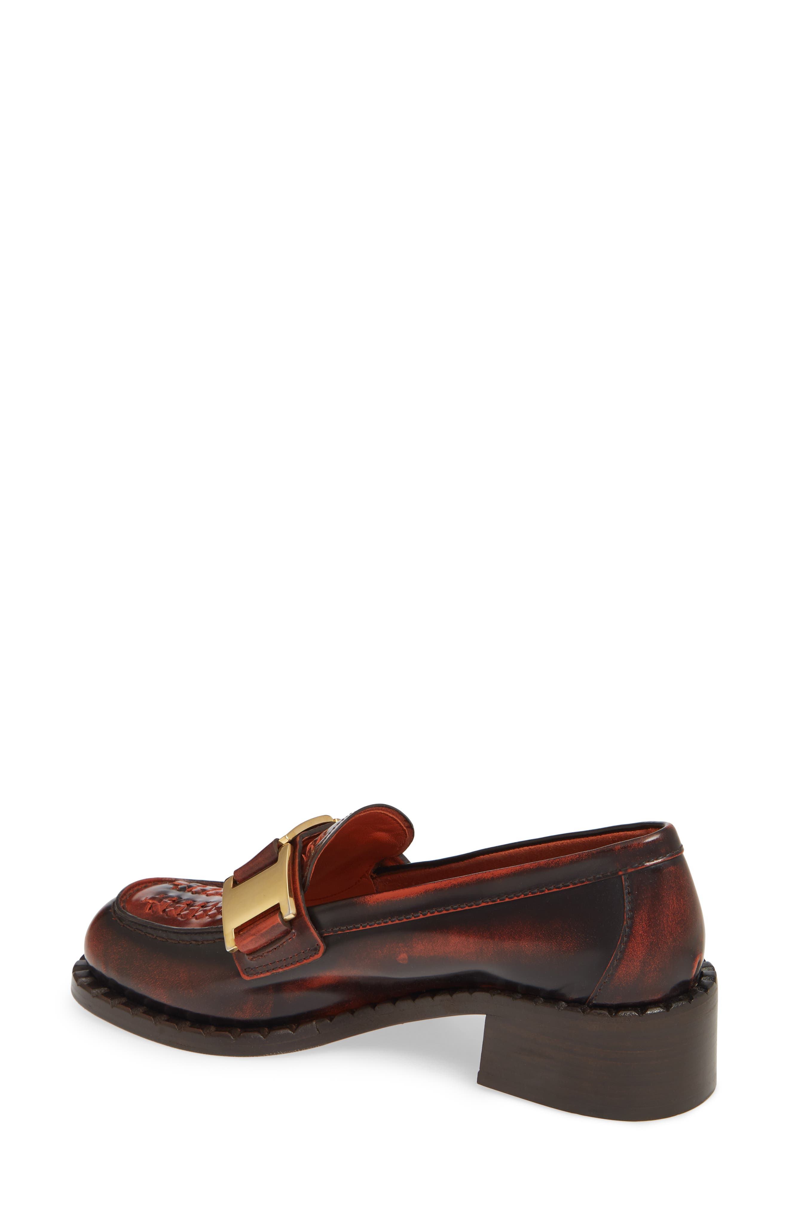 Chain Loafer, Alternate, color, BROWN