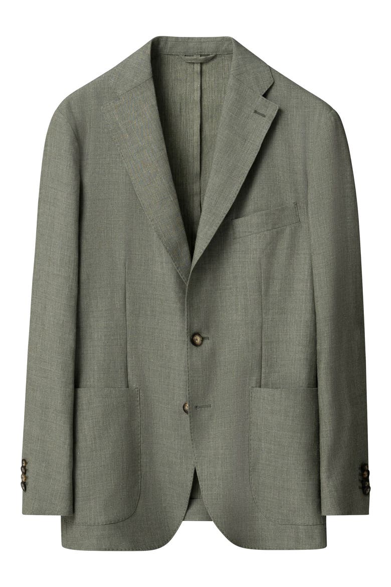 Wool & Silk Soft Jacket, Alternate, color, MEDIUM GREEN