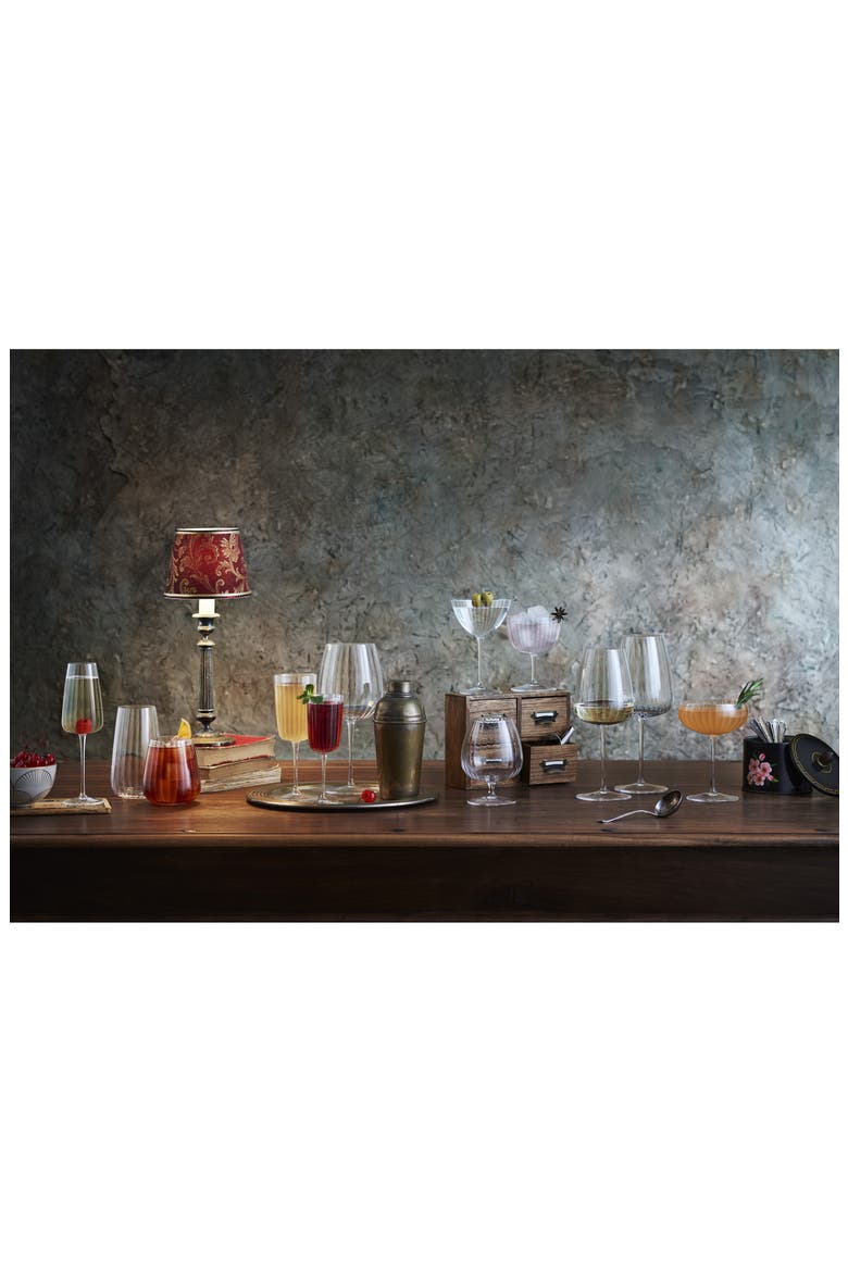 Optica Set of 4 Sparkling Wine Flutes, Alternate, color, CLEAR