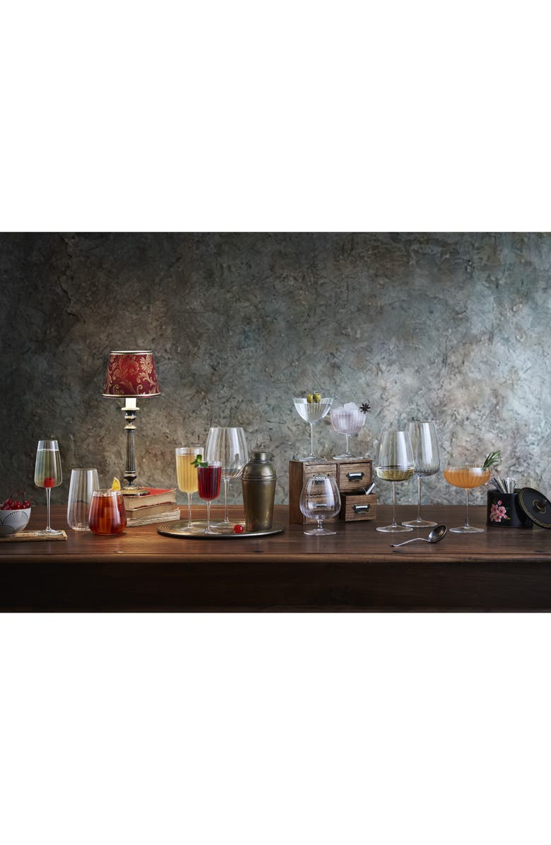 Luigi Bormioli Optica Set of 4 Sparkling Wine Flutes, Alternate, color, Clear