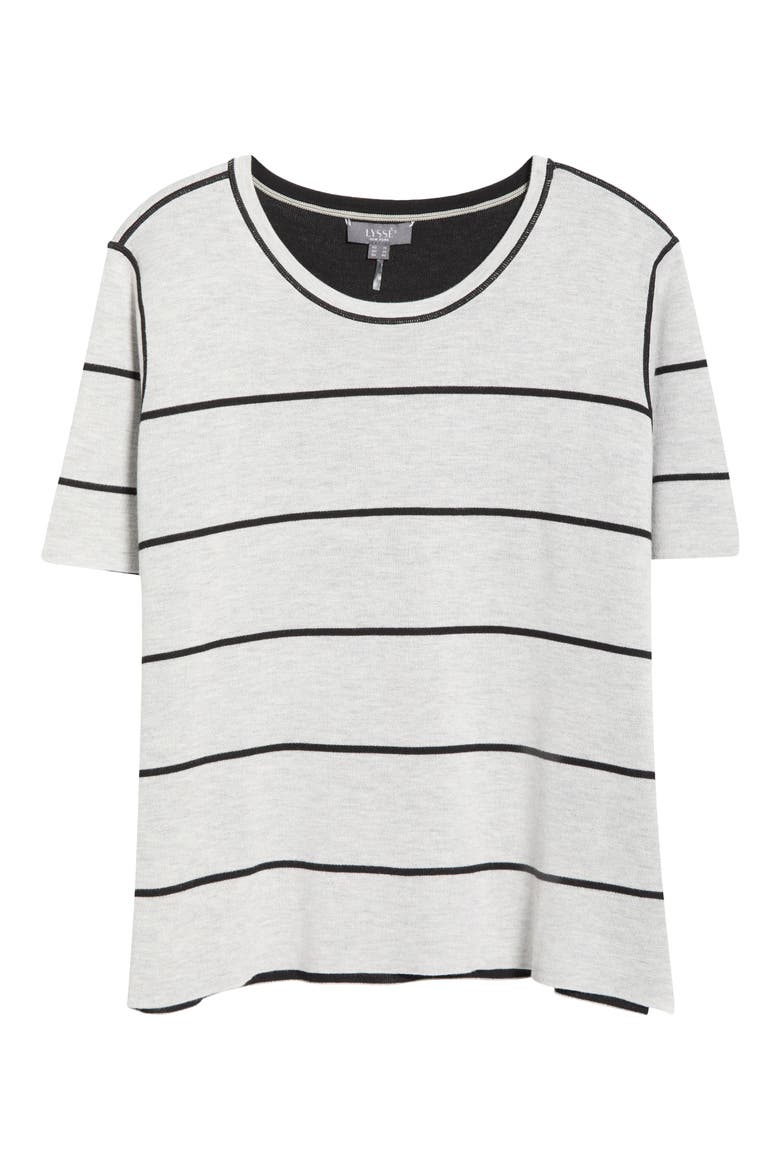 Odessa Reversible Knit Top, Alternate, color, BLK PRL ML
