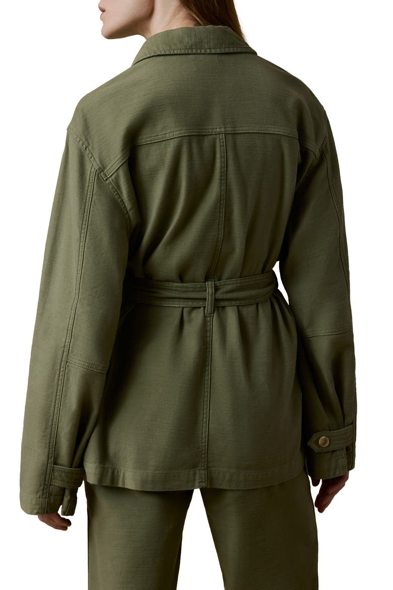 Safari Stretch Organic Cotton Jacket, Alternate, color, MOSS