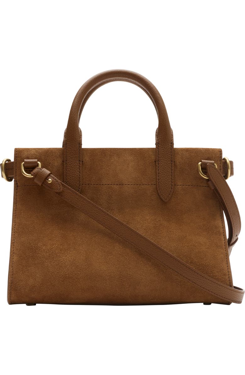 Burberry Mini Cotswolds Tote, Alternate, color, Hazel Brown