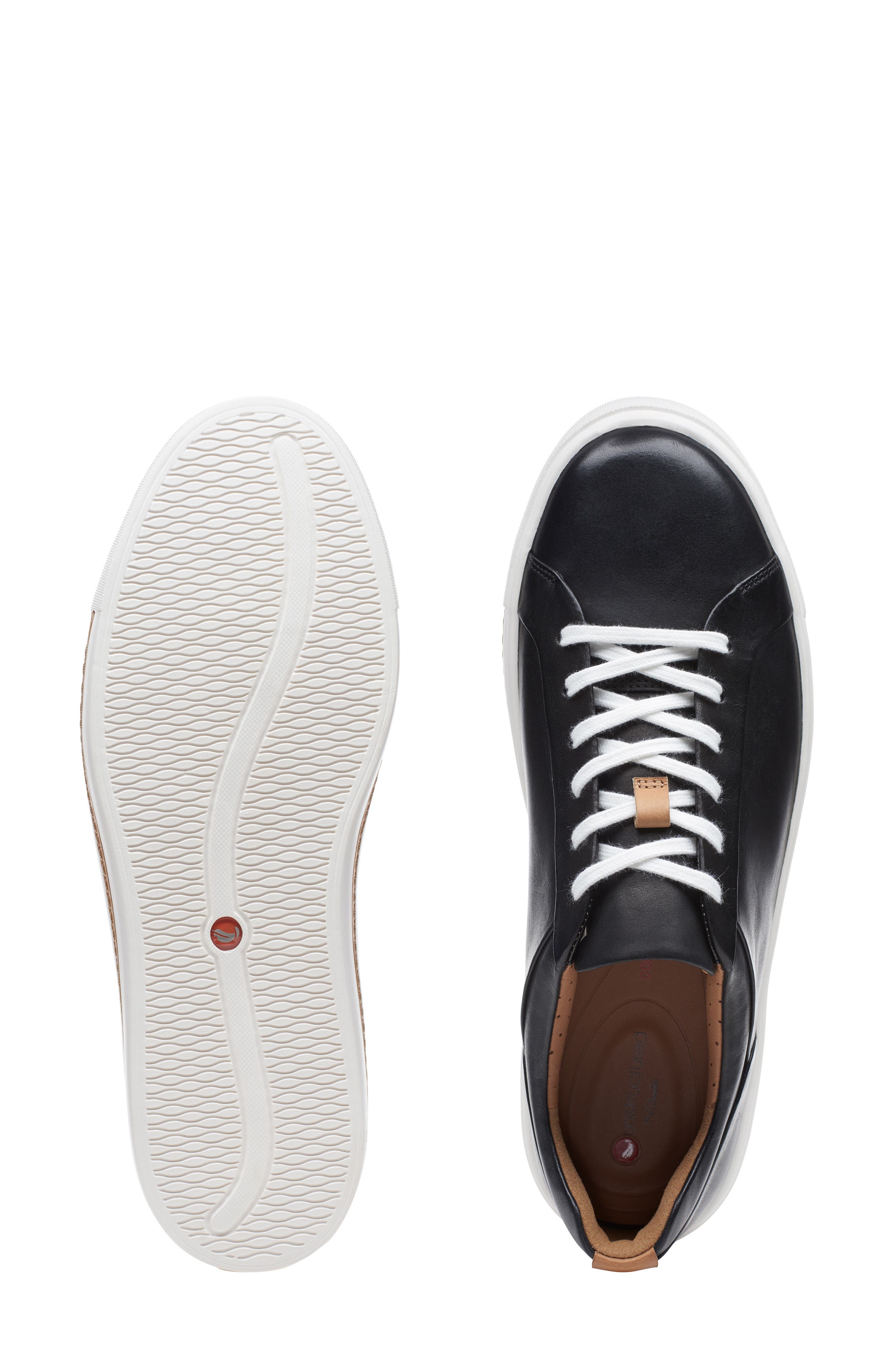 Un Maui Lace Sneaker, Alternate, color, BLACK/ BLACK LEATHER