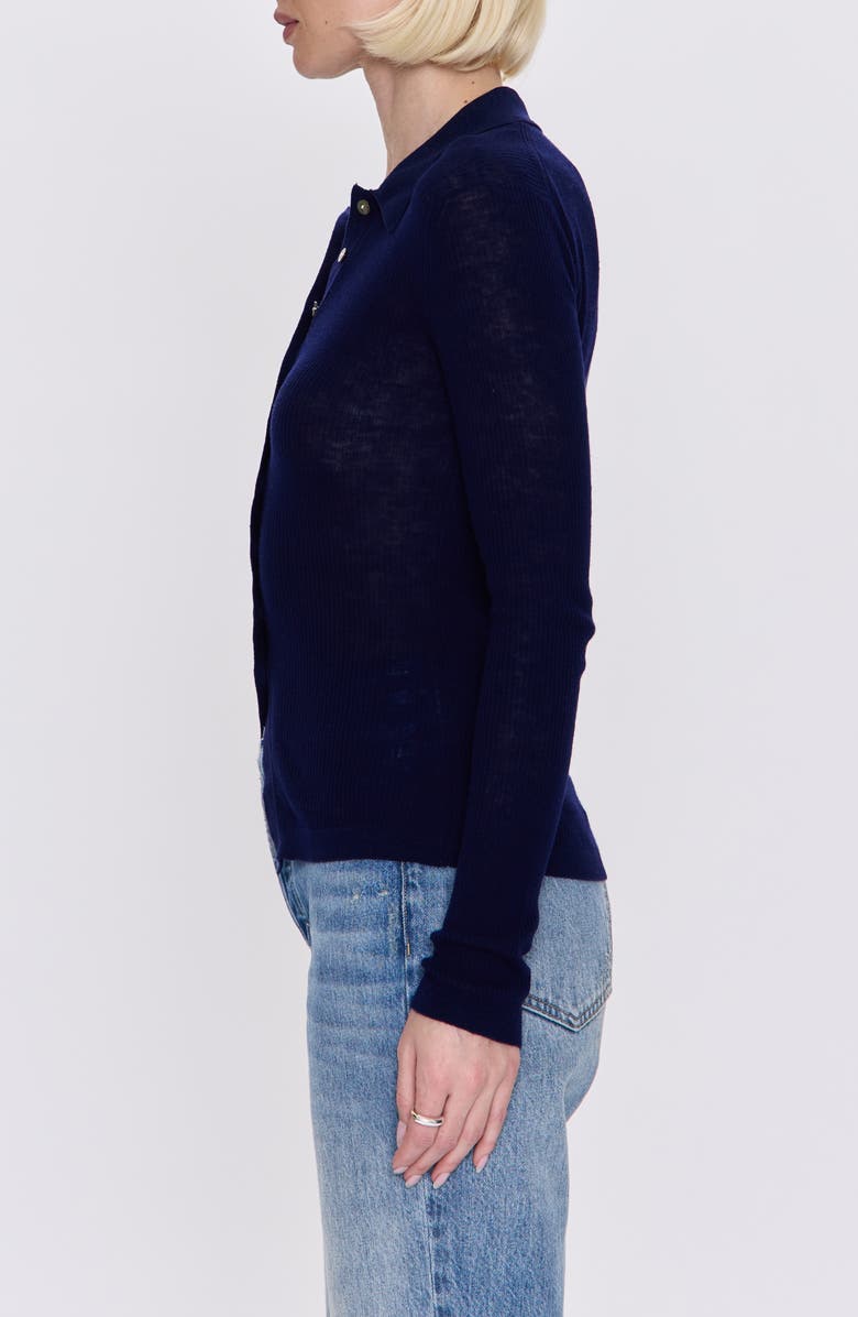 Pistola Korey Merino Wool Cardigan, Alternate, color, Navy