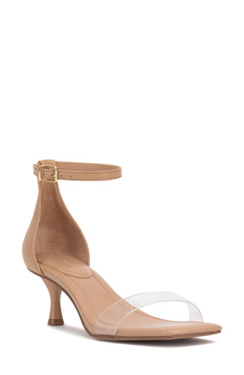 Vinkely Square Toe Kitten Heel Sandal (Women)